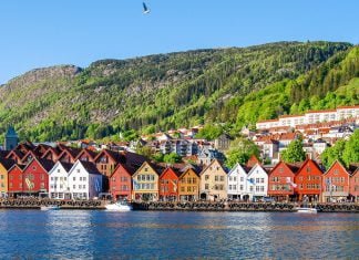 Weniger Kreuzfahrtschiffe … Bergen-Norwegen