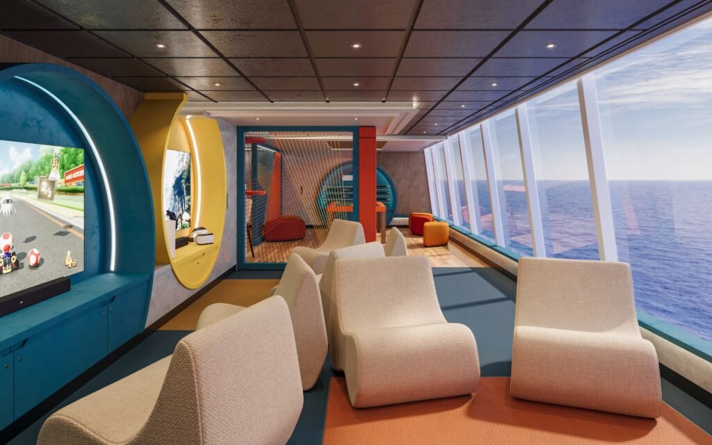 Rendering vom Nautilus Teens Club auf der Explora III.